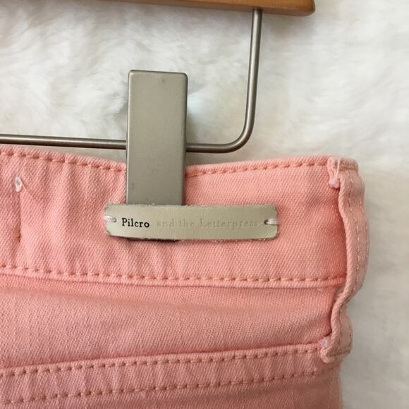 Pilcro and the Letterpress Pink-Orange Fit/Stet Jeans - Picture 9 of 15